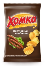 Чипсы «Хомка» охотничьи колбаски