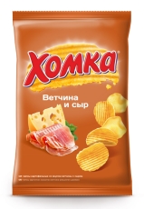 Чипсы «Хомка» ветчина с сыром